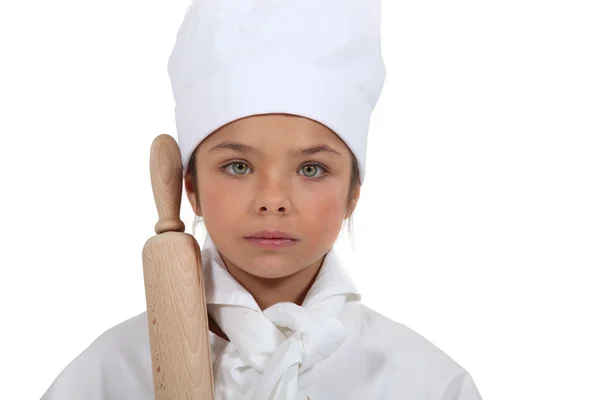 Retrato de um jovem chef — Fotografia de Stock