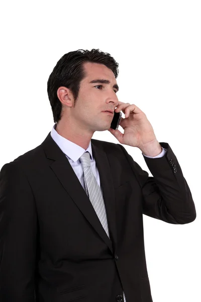 Businessman using a cellphone — Stock Photo, Image