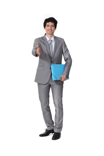 Businessman handshaking — Stock Photo, Image