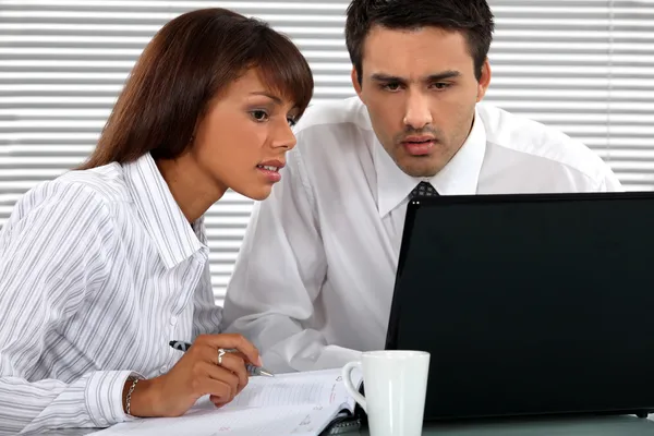 Business professionals working together on a project — Stock Photo, Image