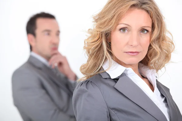 Male and female business colleagues — Stock Photo, Image