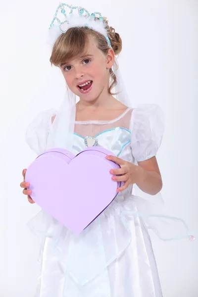 Child pretending to be a princess — Stock Photo, Image