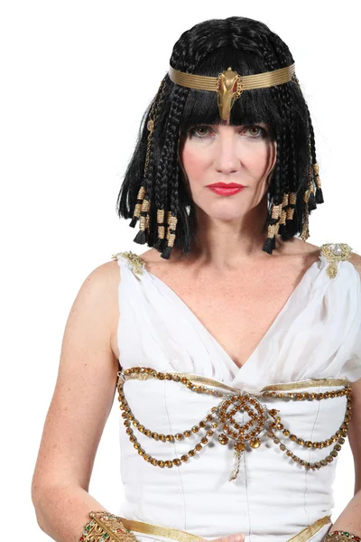 Donna vestita in costume egiziano — Foto Stock