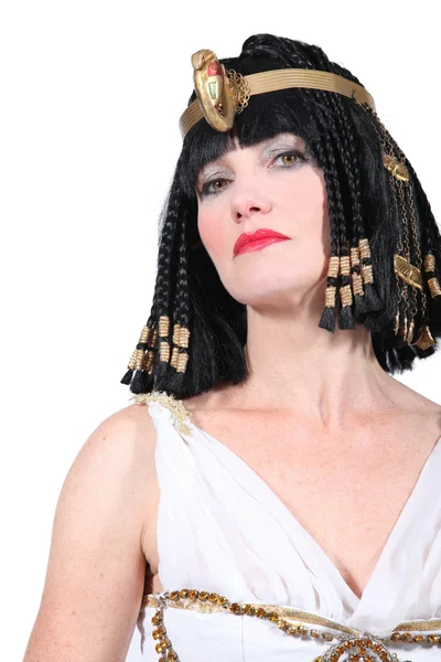 Mujer disfrazada de Cleopatra — Foto de Stock