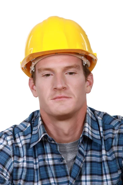 Grumpy builder — Stock Photo, Image