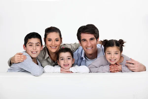 Portrét šťastné rodiny — Stock fotografie