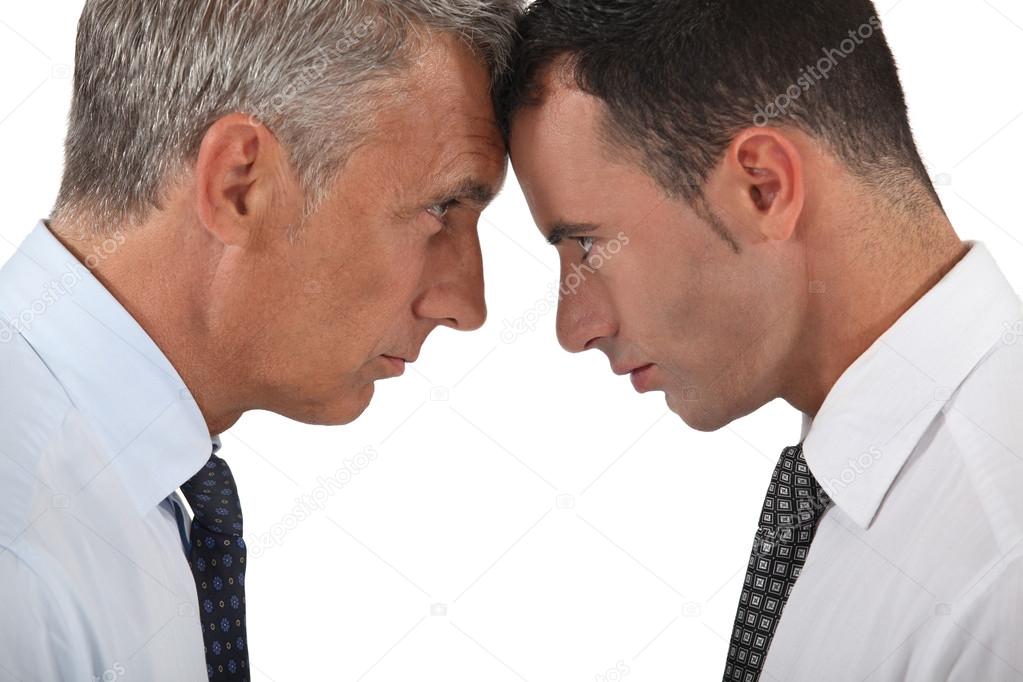Men head butting — Stock Photo © photography33 16332749