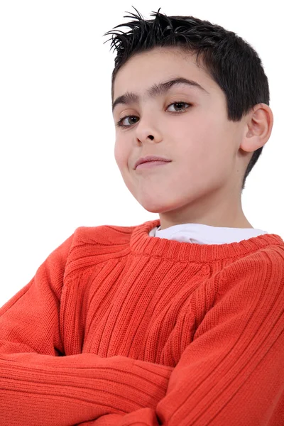 A self-assured boy — Stock Photo, Image