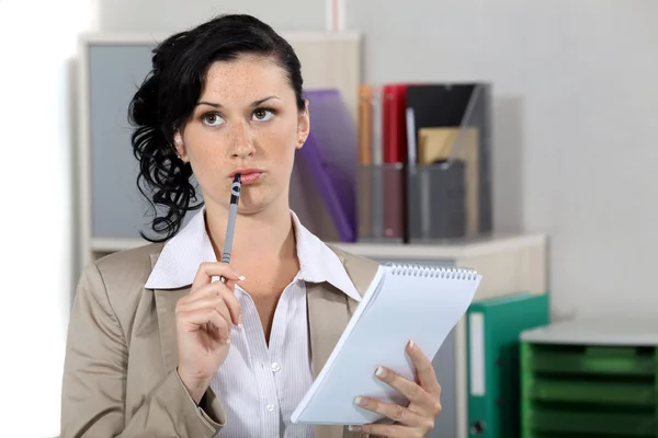 Confused office worker — Stock Photo, Image