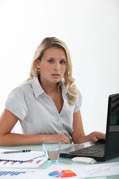 Young office worker Stock Photo