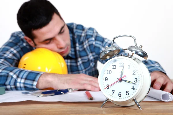 Trabajadores durmiendo siesta — Foto de Stock