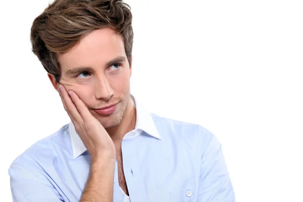 Pensive, young man — Stock Photo, Image
