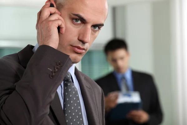 Manager am Telefon — Stockfoto