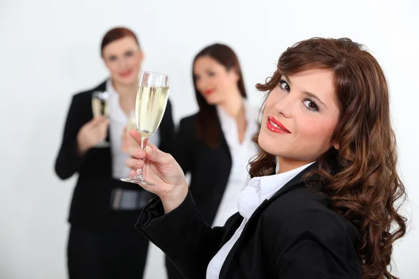 Women toasting with champagne Royalty Free Stock Photos