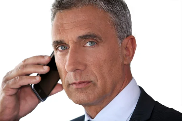 L'uomo che parla al cellulare — Foto Stock