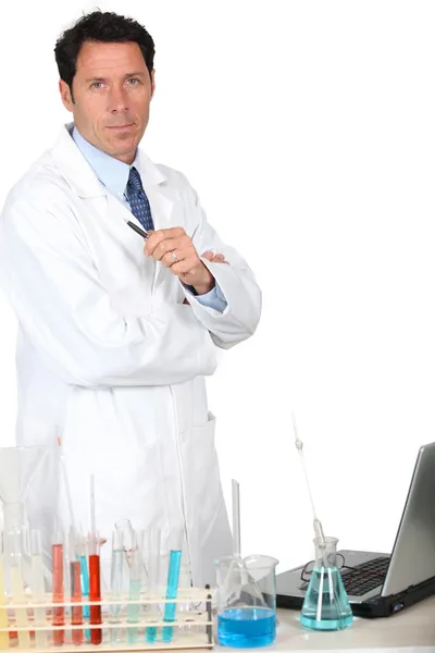 Portrait of a lab assistant Royalty Free Stock Photos