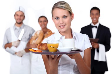 Catering staff clipart
