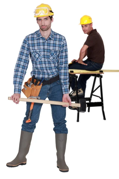 Dois carpinteiros — Fotografia de Stock