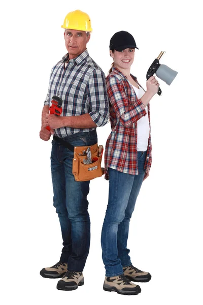 Trabajadores de la construcción —  Fotos de Stock