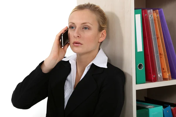 Businesswoman on the phone Royalty Free Stock Photos