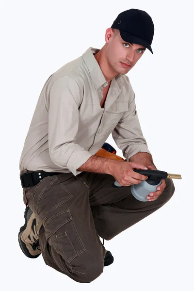 A welder. — Stock Photo, Image