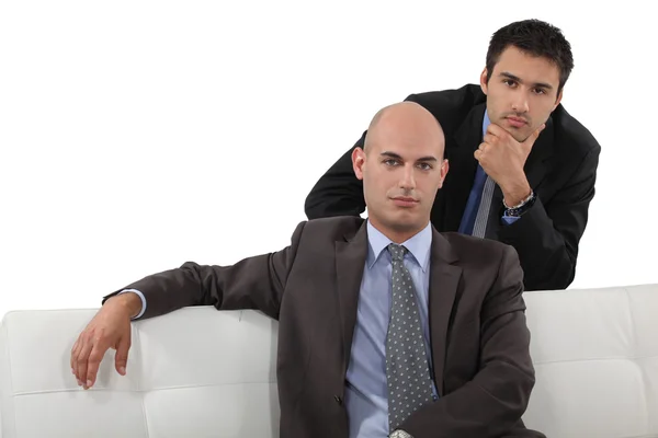 Two serious businessmen — Stock Photo, Image