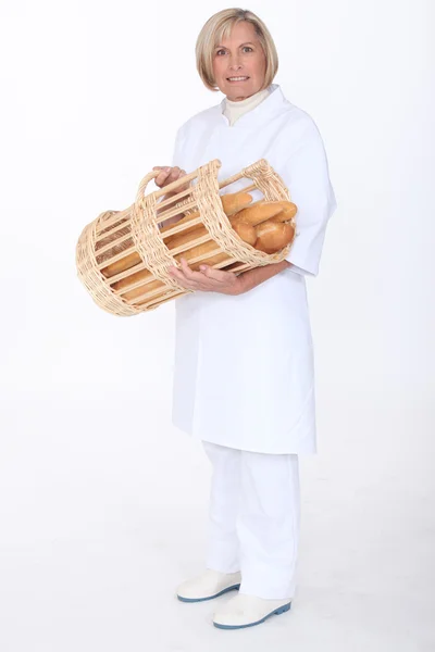 Портрет пекаря — стокове фото