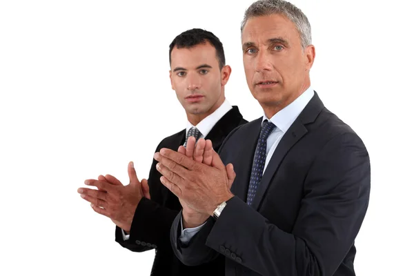 Businessmen clapping their hands — Stock Photo, Image