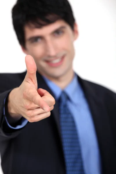 Businessman pointing at you — Stock Photo, Image