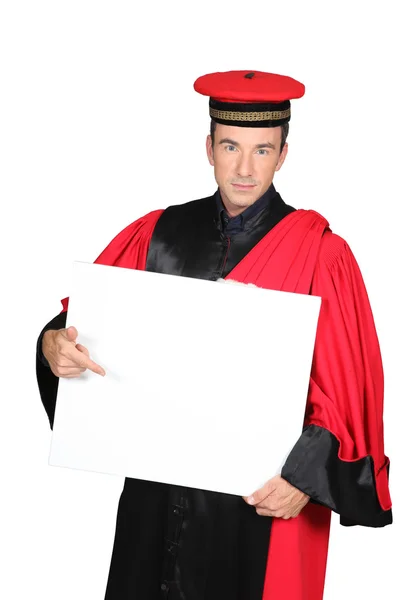 Portrait of a man with costume — Stock Photo, Image