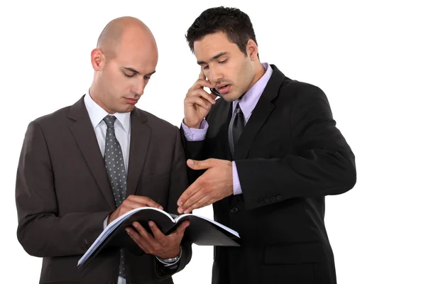 Businessmen having heated debate — Stock Photo, Image