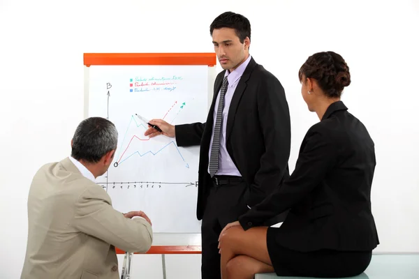 Businessman making a presentation — Stock Photo, Image