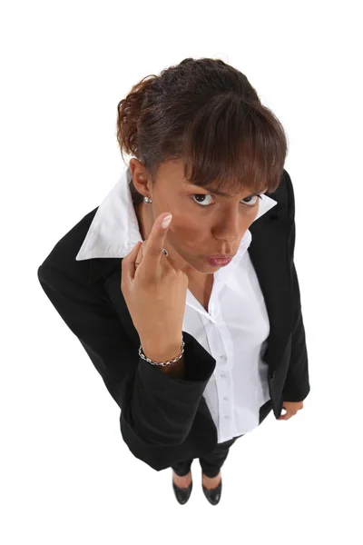 Mujer de negocios molesta — Foto de Stock