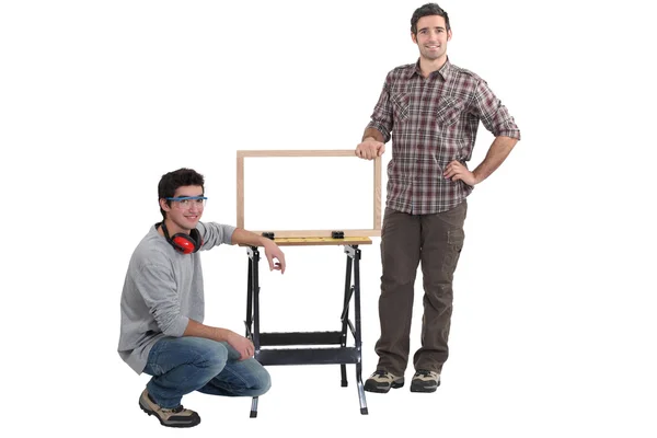 Craftsman and apprentice — Stock Photo, Image