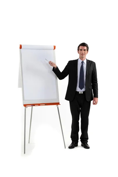 Young executive making presentation — Stock Photo, Image