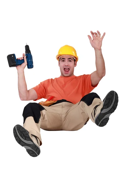 Carpenter falling — Stock Photo, Image