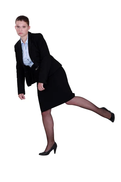 Bored businesswoman — Stock Photo, Image