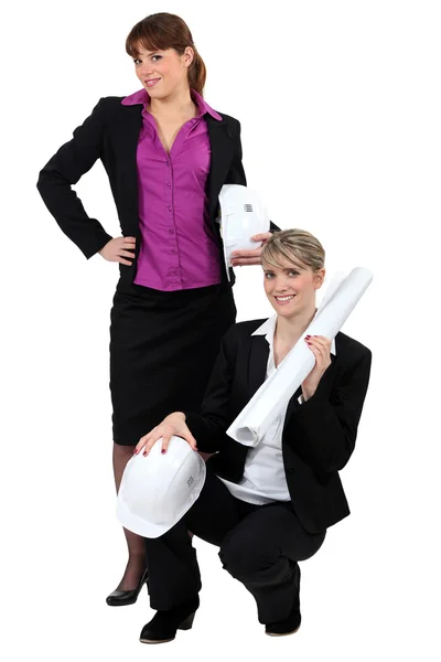 Kobiet Inżynieria duet — Zdjęcie stockowe