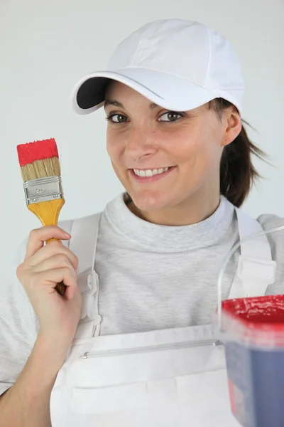 Retrato de um pintor — Fotografia de Stock