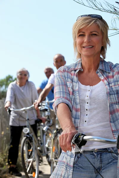 Seniorenfahrrad — Stockfoto