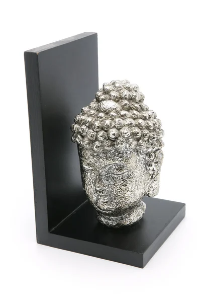 Silver buddha head — Stock Photo, Image