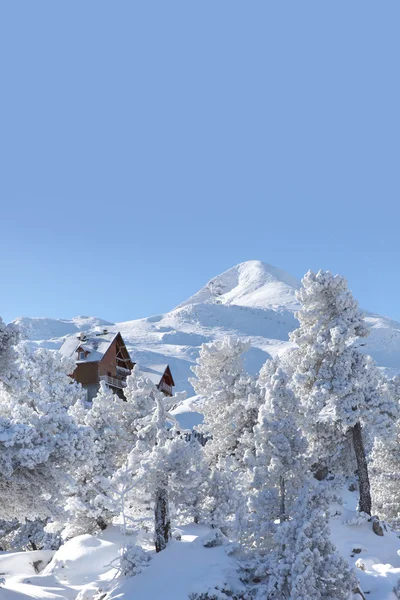 Schöner schneebedeckter Berg — Stockfoto