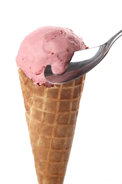 Helado de fresa — Foto de Stock