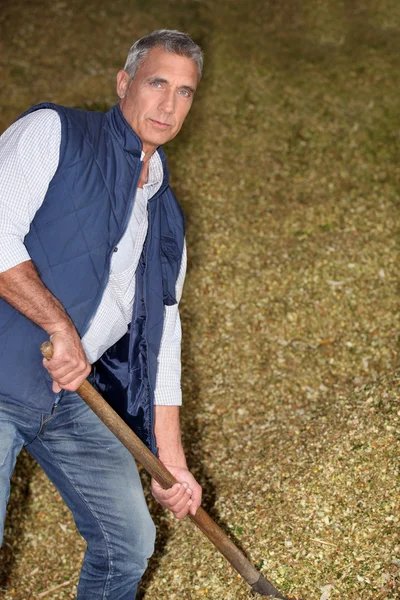 Agricultor en el trabajo — Foto de Stock