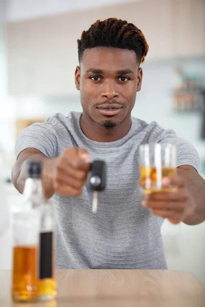 Hälsa Alkohol Körning Eller Dricka Koncept — Stockfoto