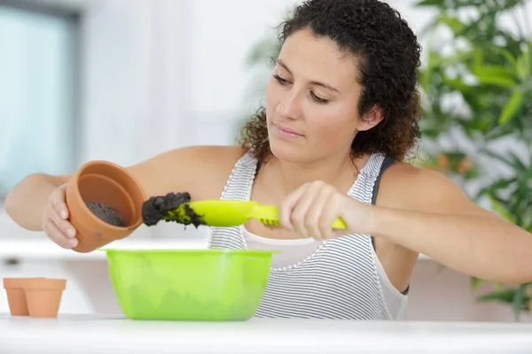 Tuinieren Planten Mensen Concept — Stockfoto