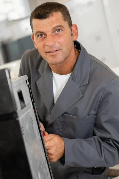 Male Technician Factory — Stock Photo, Image