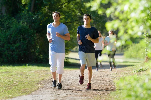 Young Friends Jogging Park — Stock Fotó