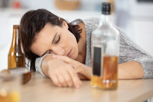 Alkohol Droger Missbrukskoncept — Stockfoto