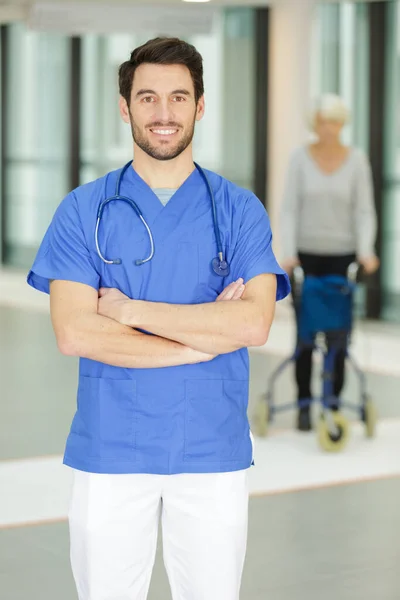 Retrato Alegre Médico Alegre — Foto de Stock